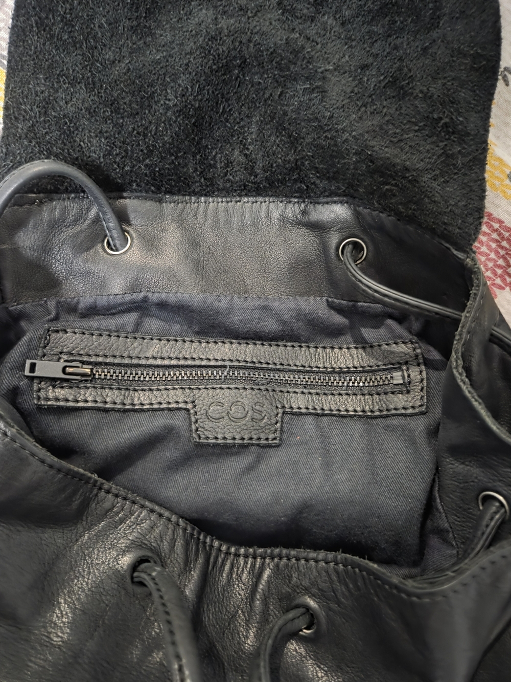 COS Unstructured Leather Backpack - Picture 6 of 7